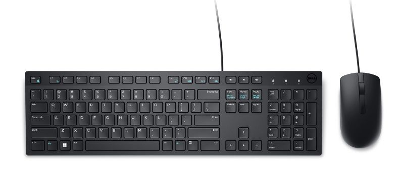 Dell teclado y mouse con cable