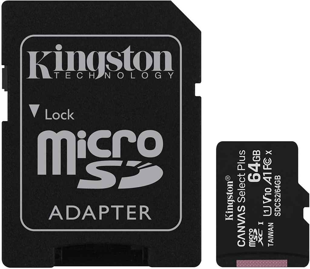 Kingston canvas select memoria micro sd 64gb