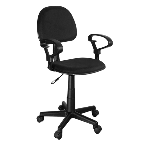 Xtech silla secretarial con reposabrazos negro