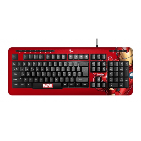 Xtech Marvel Iron Man teclado gaming usb
